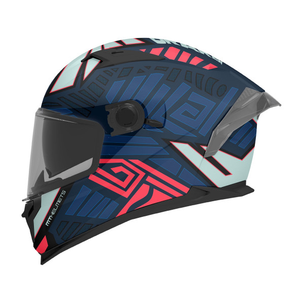 MT Helmets MT Braker SV Zebra C7 Matt Black Blue
